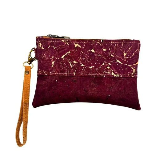 The completed wristlet bag. Texas Cork Company