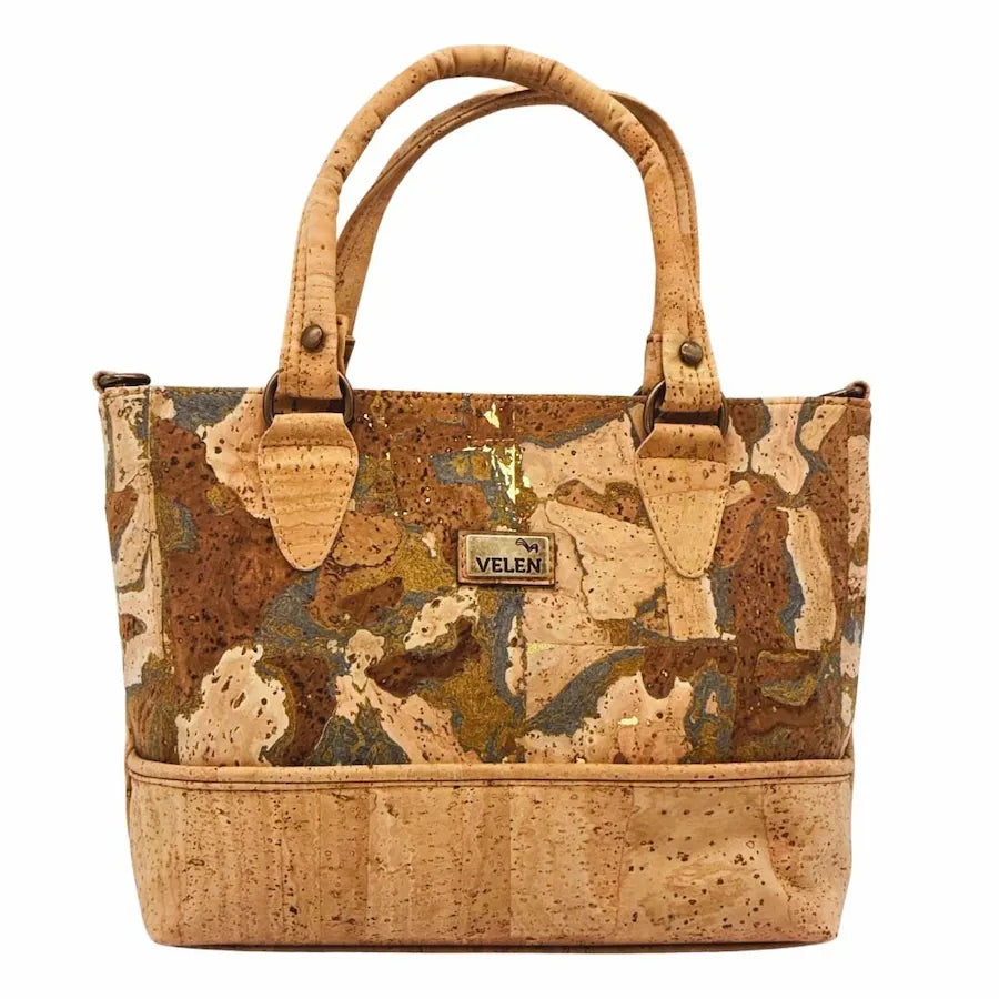 Handbag convertible to crossbody in Ocean style