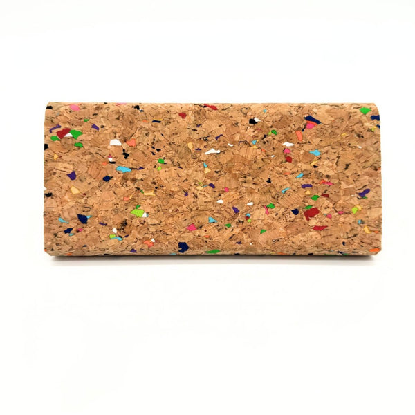 Cork leather glasses case back by Texas Cork Company