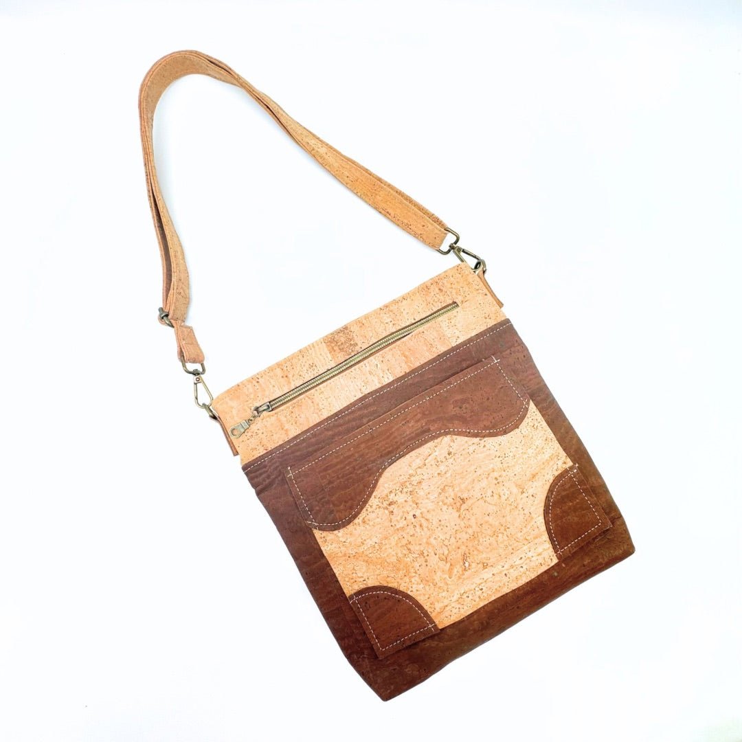 Cork Leather Concealed Carry Crossbody Purse