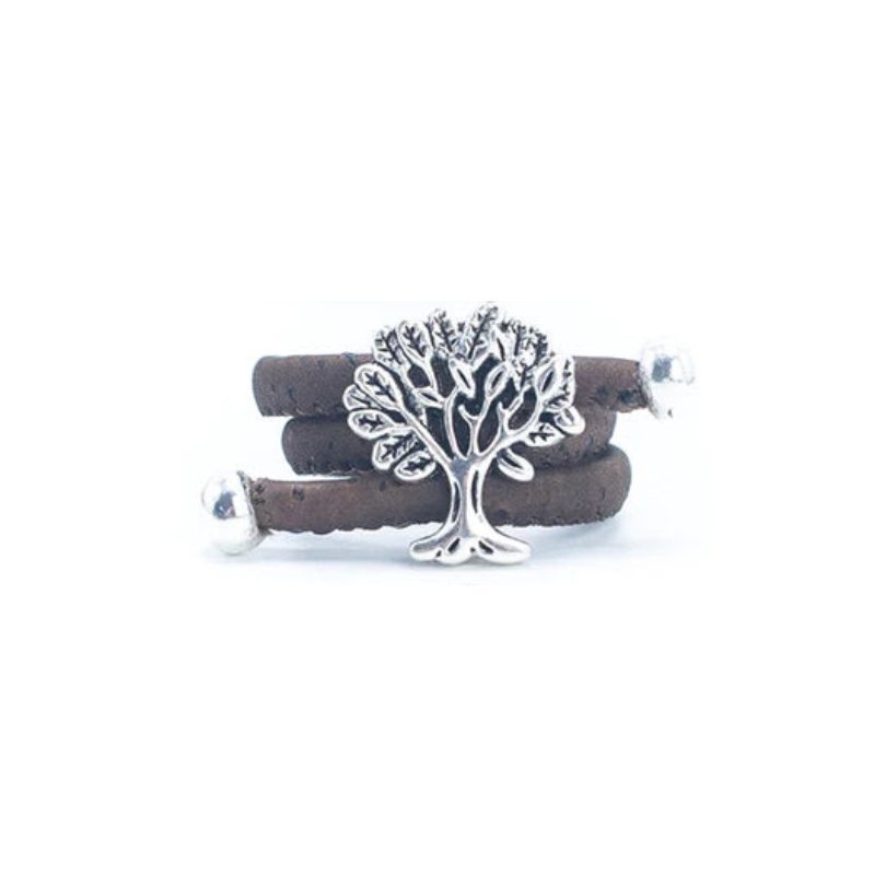 Brown Cork Ring - Tree pendant from Texas Cork Company
