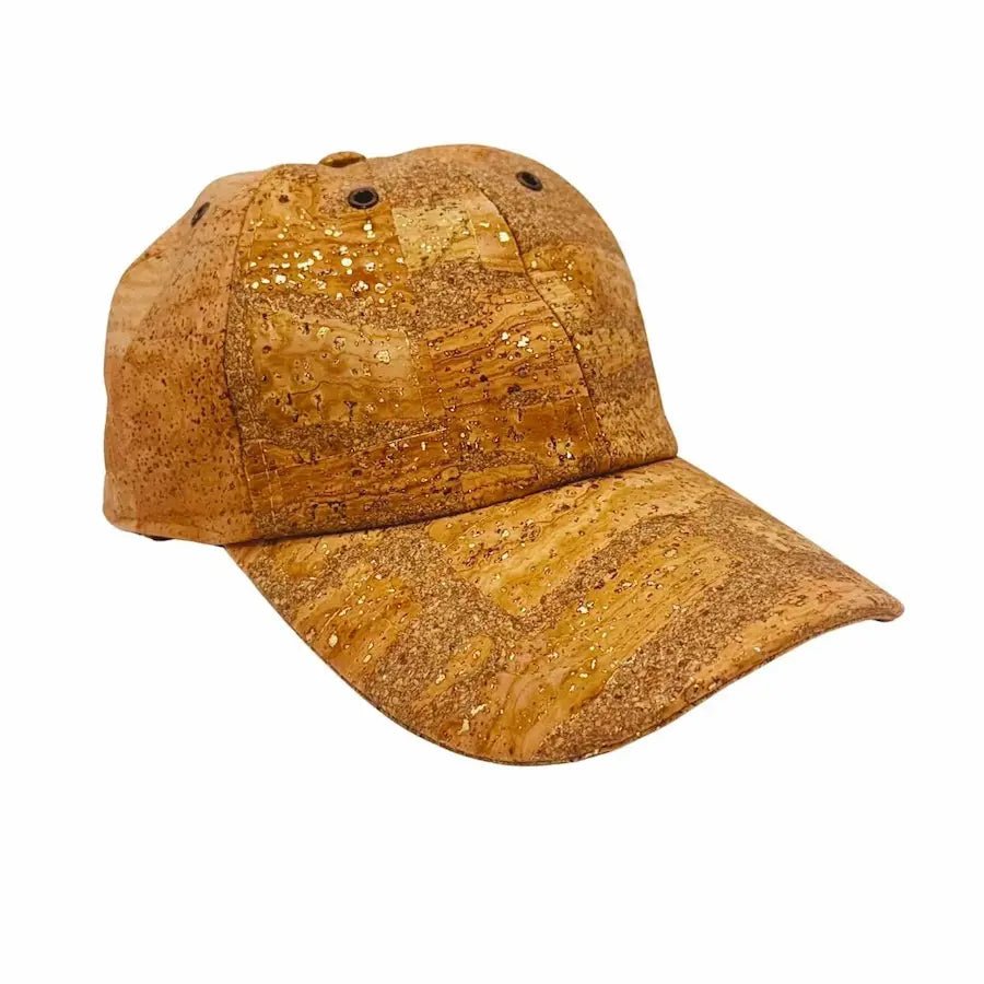 Front side view of premium Lone Star cork baseball cap in Bright Grey