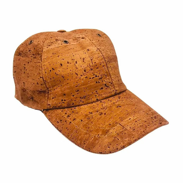 Front side view of premium Lone Star cork baseball cap in Tobacco