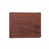 Front Santa Fe cork billfold in dark brown
