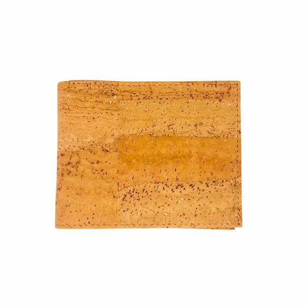 Front Santa Fe cork billfold in natural