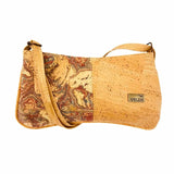 Front view of Savannah Baguette with Cameleon color on the left panel and Natural on the right.