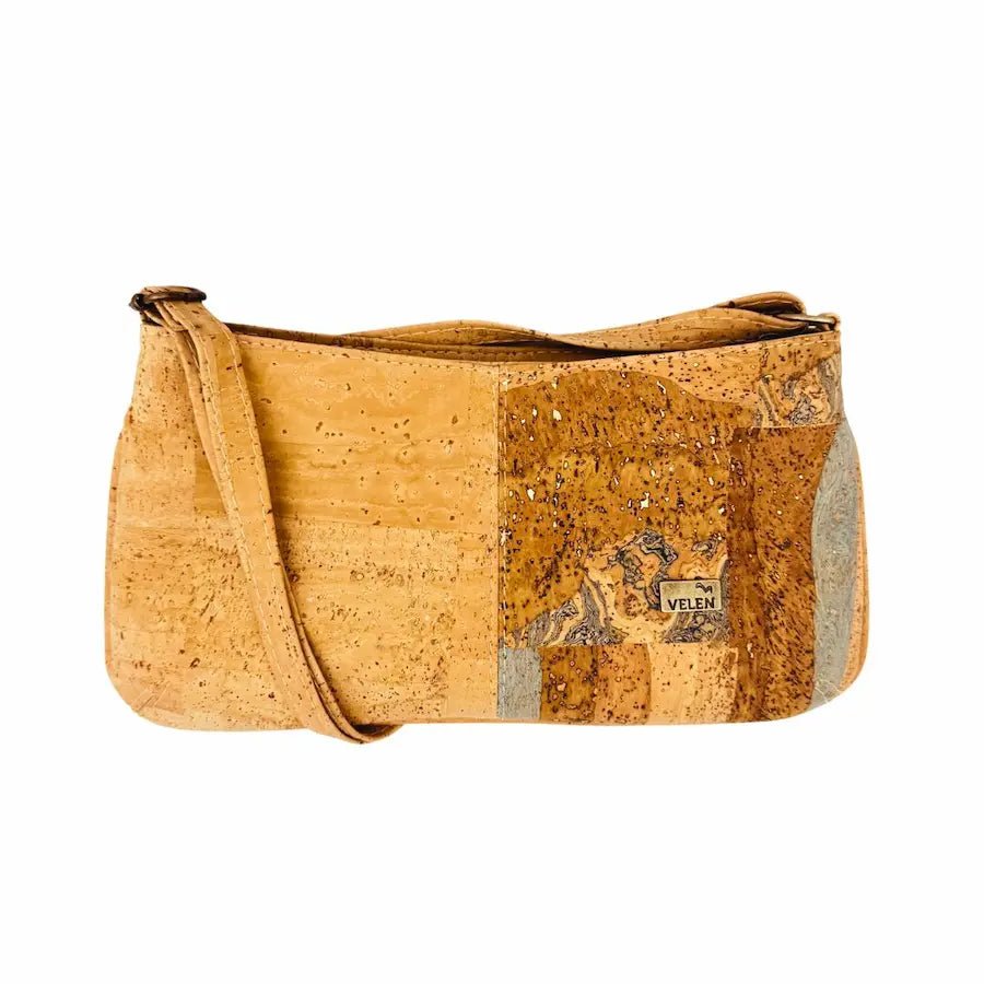 Front view of Savannah Baguette with Natural color on the left panel and Earth Sea on the right.