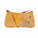 Front view of Savannah Baguette with Natural color on the left panel and Flamingo with more purple on the right.