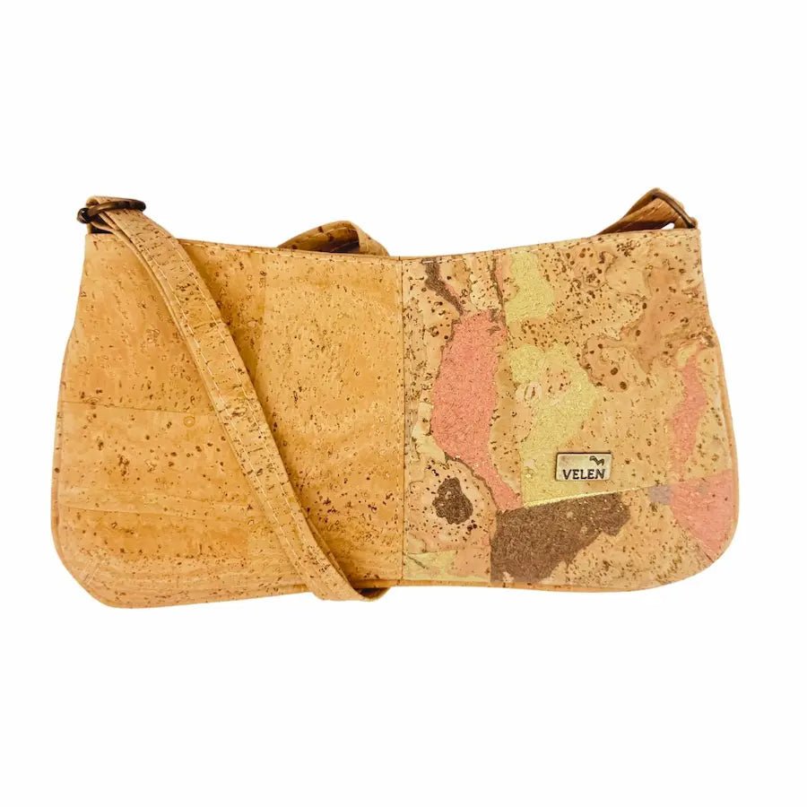 Front view of Savannah Baguette with Natural color on the left panel and Flamingo with more pink on the right.