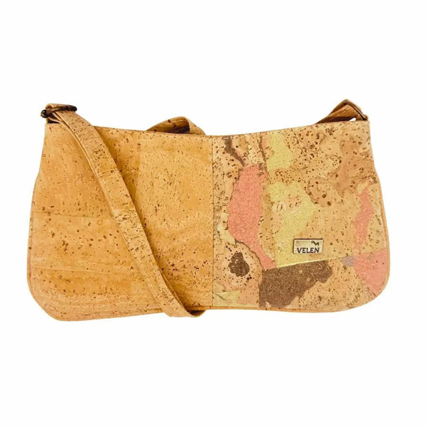 Front view of Savannah Baguette with Natural color on the left panel and Flamingo with more pink on the right.