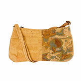 Front view of Savannah Baguette with Natural color on the left panel and Ocean on the right.