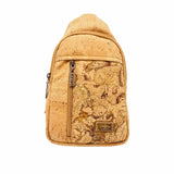 Belmont Sling Chest Bag in Natural with Roots front