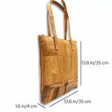Malibu Market bag dimensions: 13.8 inches tall, 13.8 inches wide, 1.6 inches deep