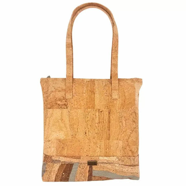 Malibu Market Bag front in Earth Sea