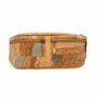 Topeka Cork Sling Belt Bag front in Earth Sea