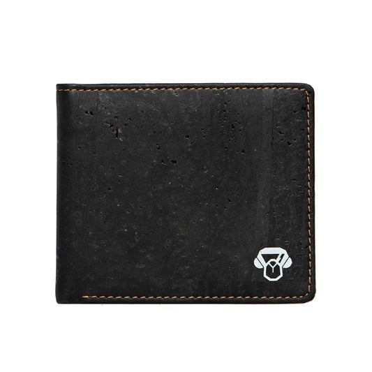 Black Bifold Cork Wallet with RFID Technology -BONOBILL02C - Texas Cork Company