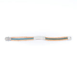 Men’s Bracelet | Cork Cord with Stainless Steel Pendant -DBR-014-BlueMen - Texas Cork Company