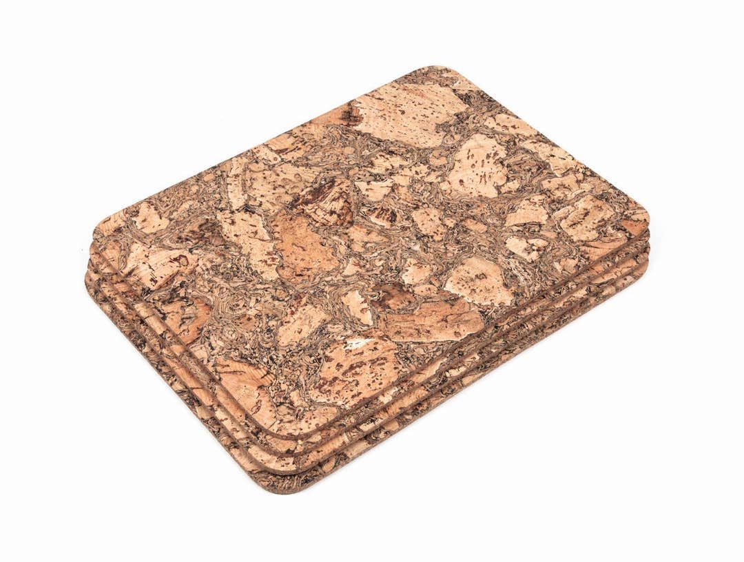 Stylish Natural Cork Placemats EcoFriendly Dining Essentials Texas