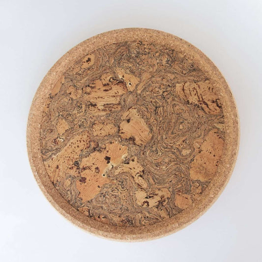 Natural Cork Round Tray -IG-ROU-TRY - Texas Cork Company