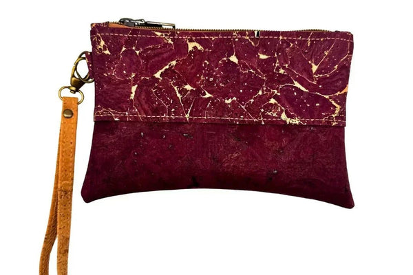 The completed wristlet bag. Texas Cork Company