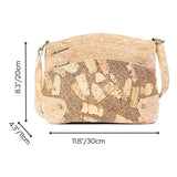 Dimensions of Arlington Crossbody in Coffee