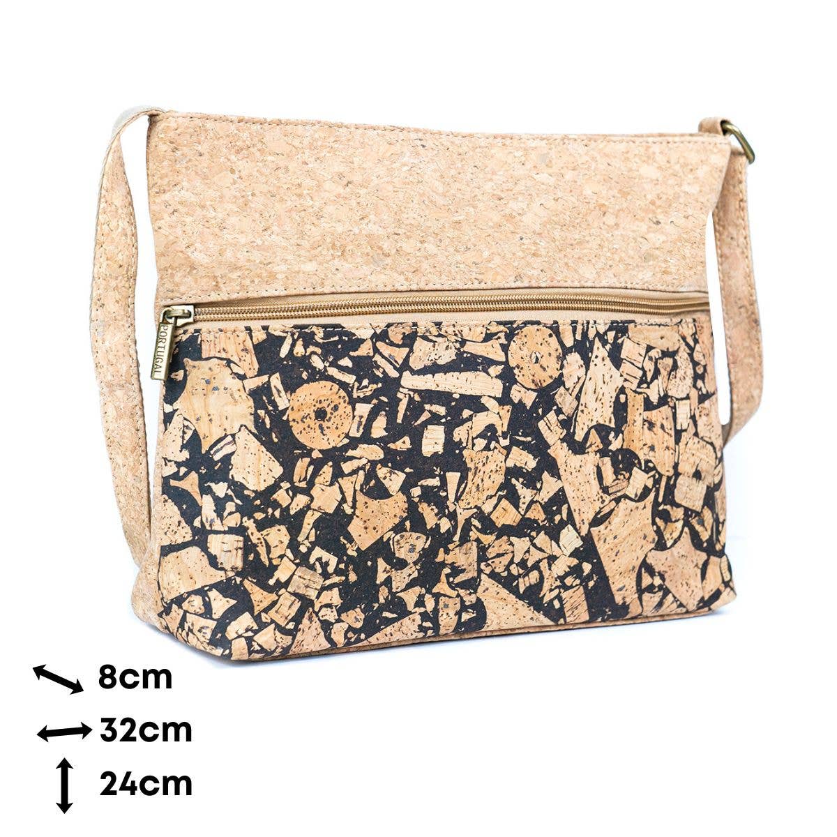 Dimensions of Natural Cork Women’s Crossbody. Dimensions are in cm.