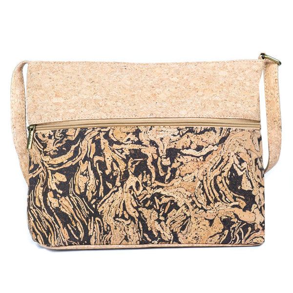 Cork and Coffee front view of Natural Cork Women’s Crossbody.