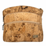 Dallas cork organizer purse front in Gold by Texas Cork Company