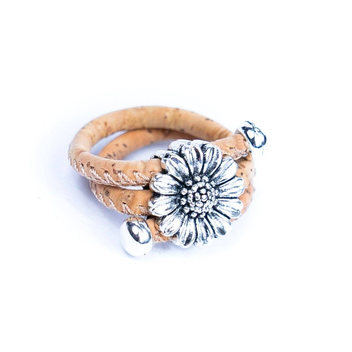 Side view of Chrysanthemum colored cork ring from Texas Cork Company