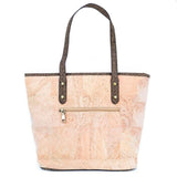 Back view of Eco Minimalist Cork Tote Bag on a white background