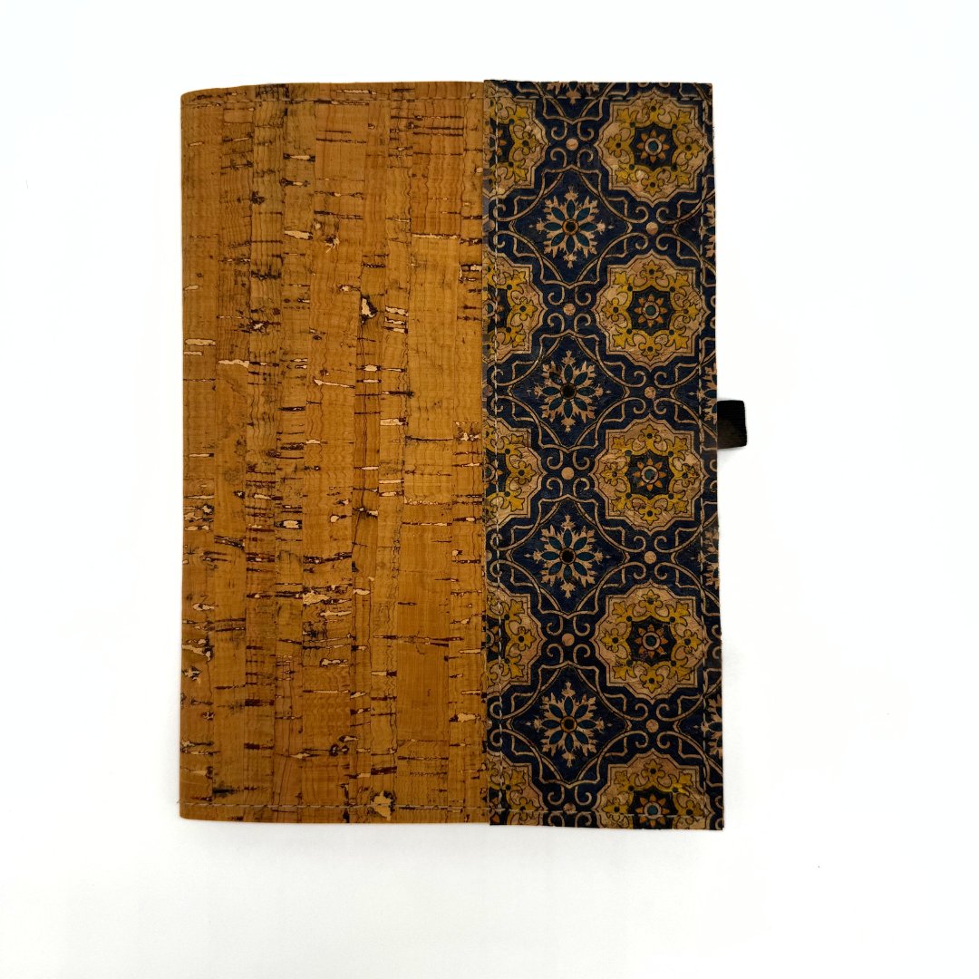 Cork Leather Notebook Cover - Small Refillable Notebook