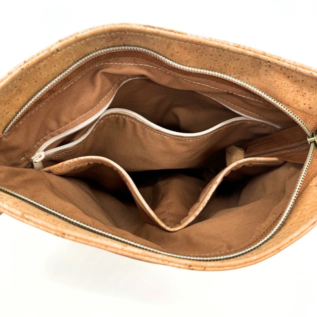 Cork Leather Concealed Carry Crossbody Purse
