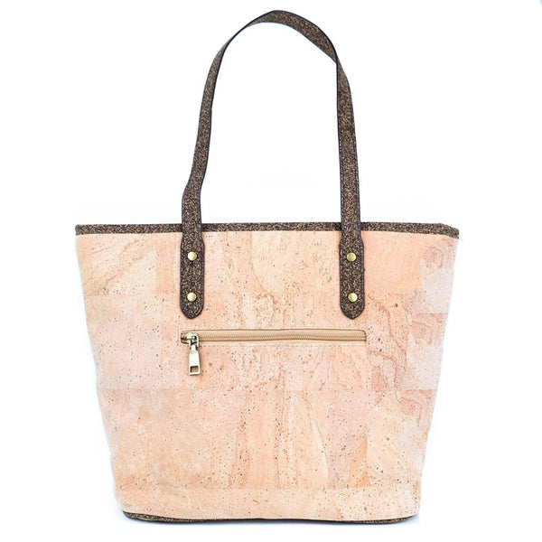Back view of Kona Cork Tote Bag on a white background
