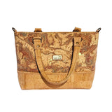 Front view of convertible crossbody bag with hand straps in Napa Luxe style and Chameleon color