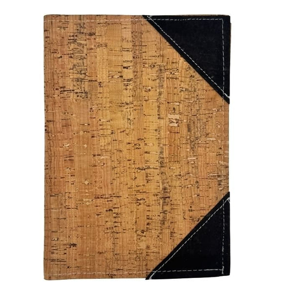 Cork Leather Notepad Cover - Small Refillable Notepad