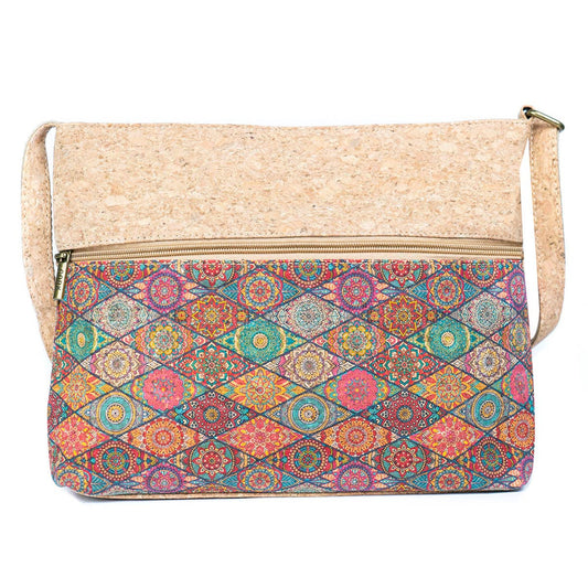 Traditonal front view of Natural Cork Women’s Crossbody.