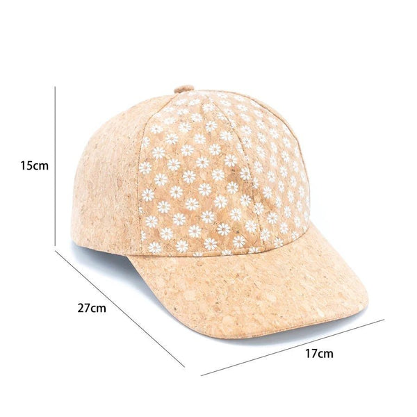 Dimensions of Aggregate Cork Baseball Hat in centimeters - Texas Cork Company