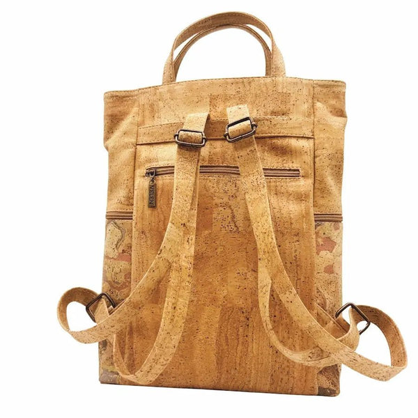 Akron Large Cork Backpack back