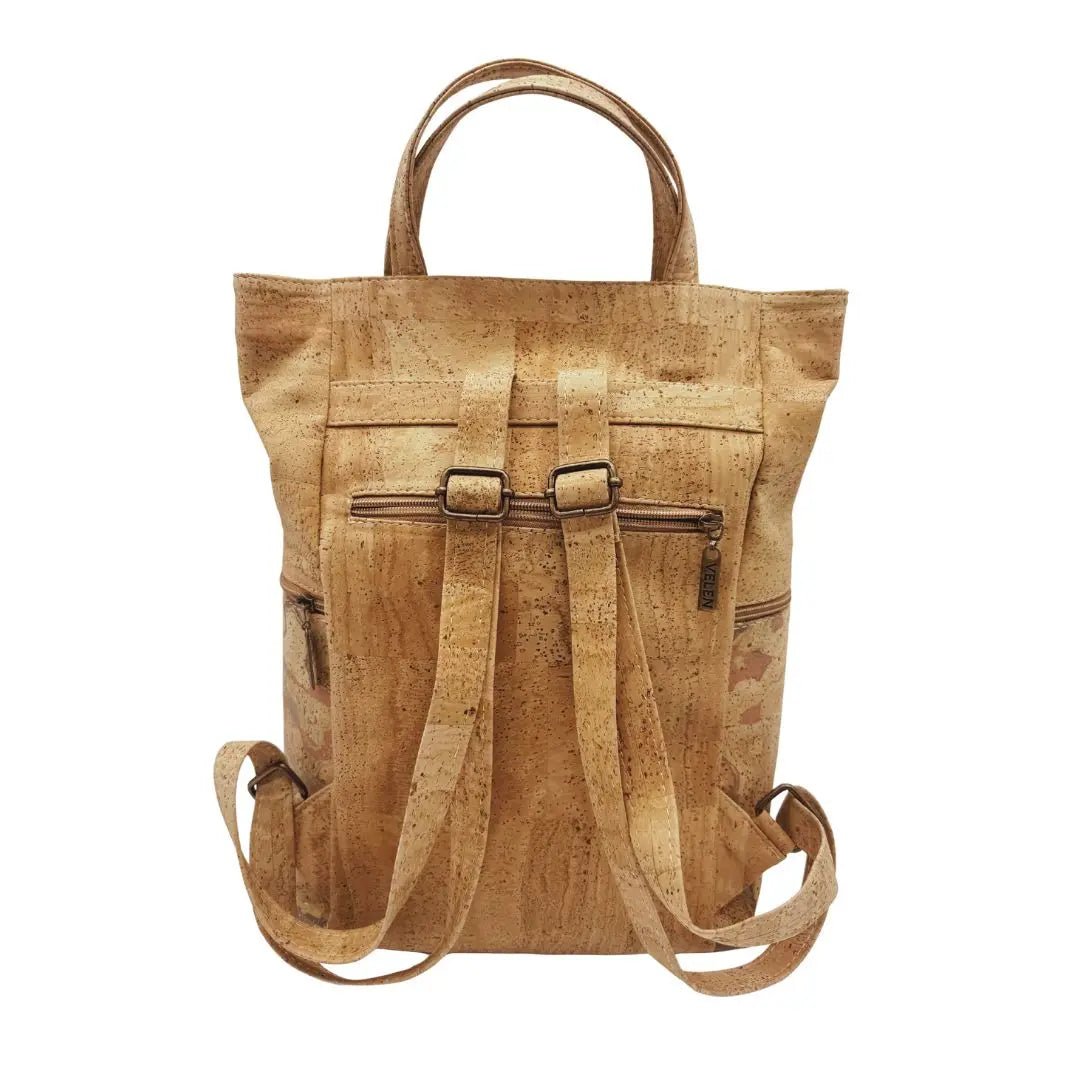 Akron Large Cork Backpack back