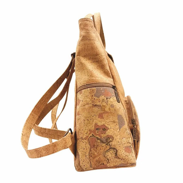 Akron Large Cork Backpack side