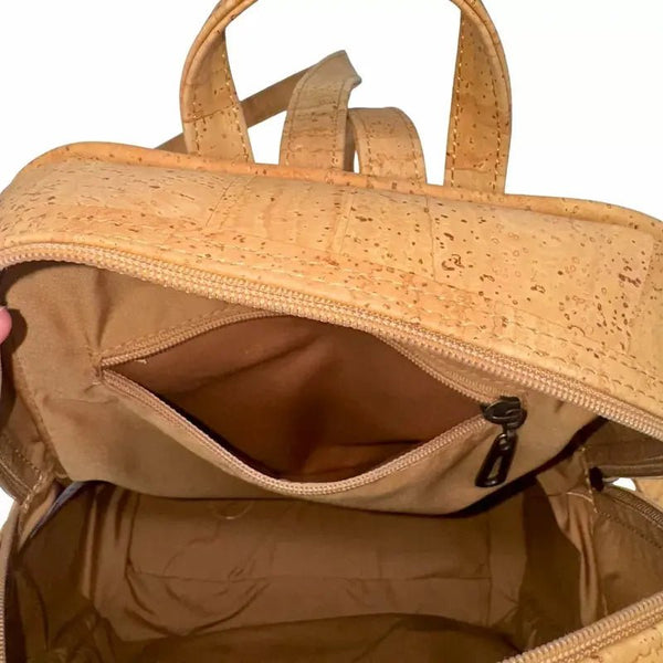 The Ridgeway Backpack inside view showing zip pocket