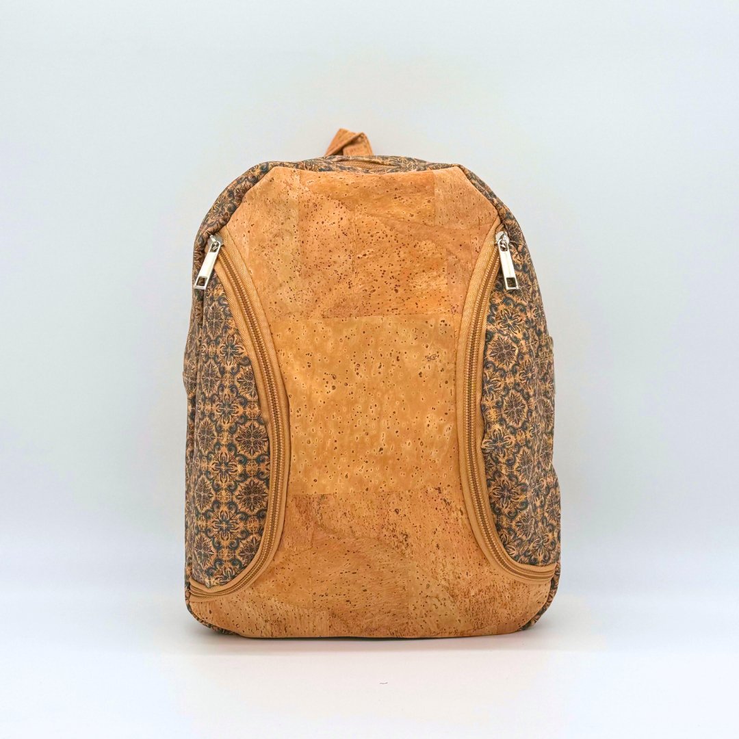Bohemian Chic Cork Backpack with Paisley Accent Pockets -BAGD-531-A - Texas Cork Company
