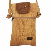 Myrtle Cell phone bag with Brown Gold closure flap