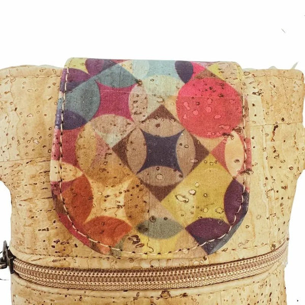 Close up of Geometric flap on Myrtle Cell Phone Bag