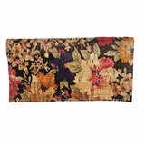 Floral checkbook cover back on white background. By Texas Cork Company