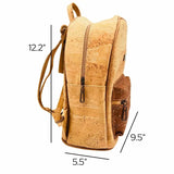 Cheyenne Cork backpack on a white background  - dimensions