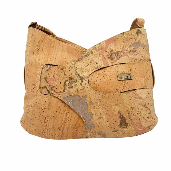 Chicago mid-sized crossbody front in Flamingo
