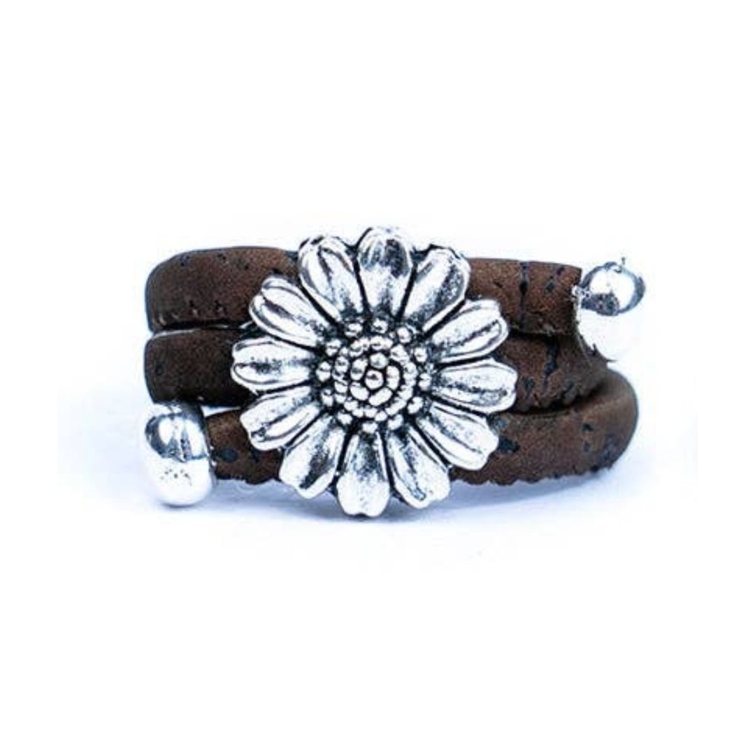 Brown chrysanthemum cork ring from Texas Cork Co