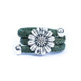 Green chrysanthemum cork ring from Texas Cork Co