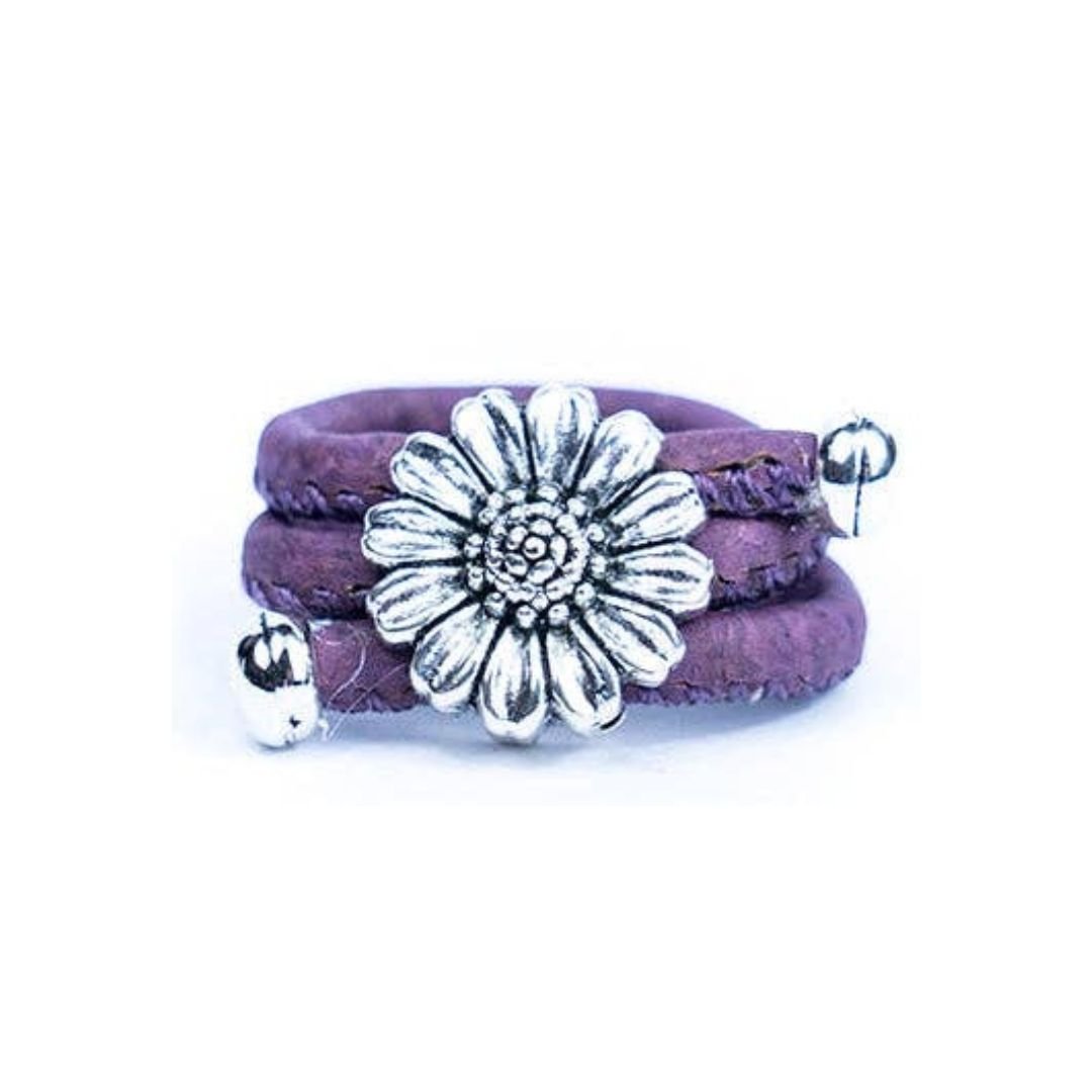 Purple chrysanthemum cork ring from Texas Cork Co